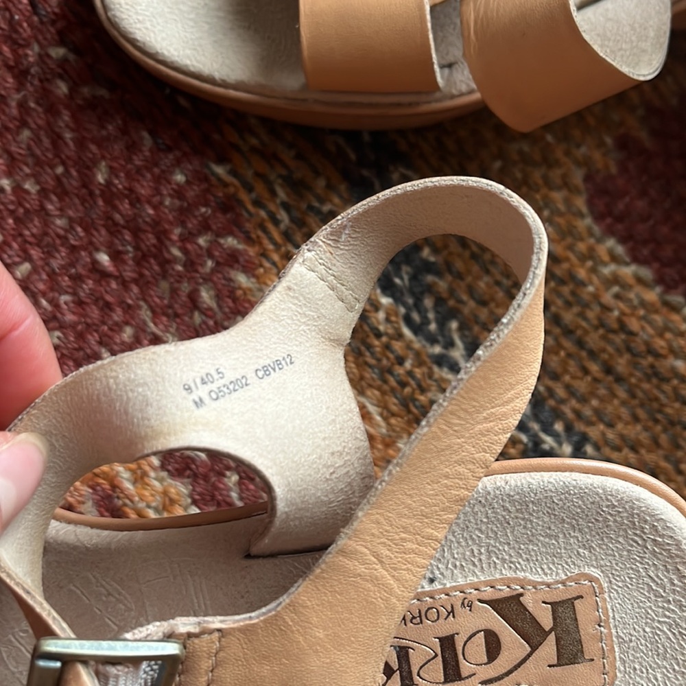 Korks platform wedge sandals - Picture 3 of 5